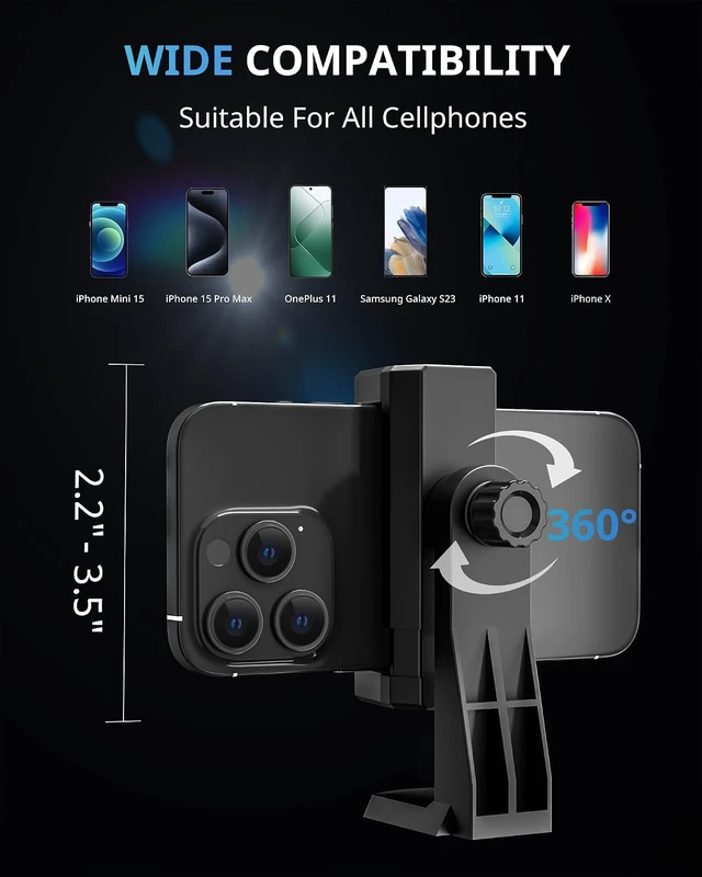 Alt view image 5 of 6 - Pro 12 Ring Light Tripod with Overhead Phone & Camera Mount