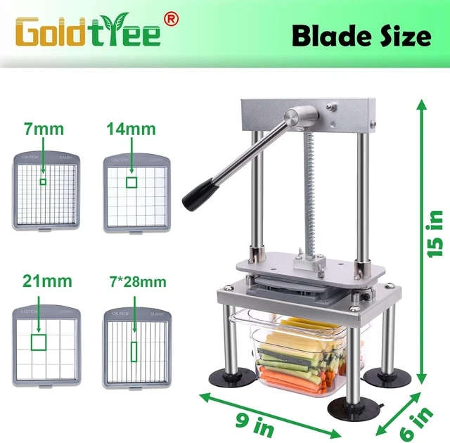Alt view image 4 of 6 - French Fry Cutter for Potatoes Onion Food Fruit Vegetable Chopper
