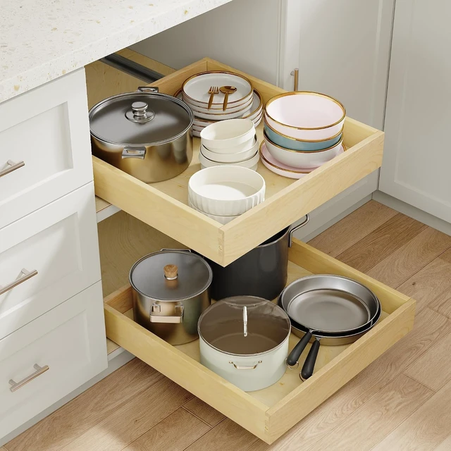 Main image of Heavy-Duty Soft Close Pull Out Drawers for Kitchen Cabinets