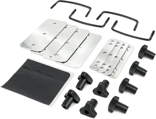 Alt view image 2 of 7 - Car Top Roof Rack Crossbars U-Bolts Mounting Hardware Installation Kit