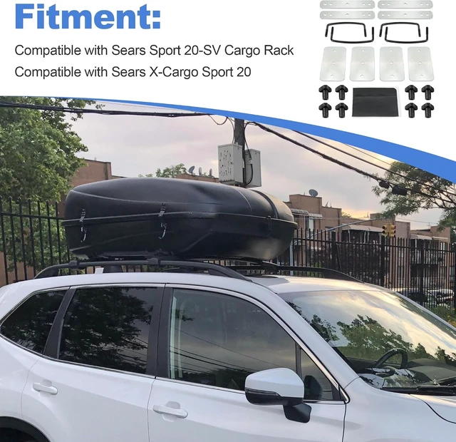 Alt view image 5 of 7 - Car Top Roof Rack Crossbars U-Bolts Mounting Hardware Installation Kit