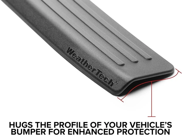Alt view image 4 of 7 - Custom BumperTopper for Jeep Grand Cherokee L, Rear Bumper Protector (BP0051), Black