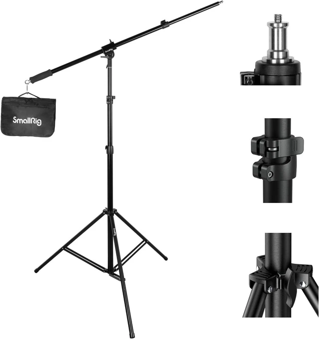 Main image of 9.2ft Light Stand with Boom Arm, Photography Lighting Tripod
