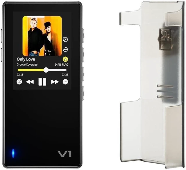 Main image of Variations V1 Portable HiFi Music Player,Digital Audio Player with Two Way Bluetooth 5.1. 4.4mm&3.5mm Headphone Ports +Black Back Clip