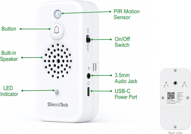 Alt view image 7 of 7 - Pro: Motion-Activated Audio Player - Wi-Fi & Real-Time Alerts