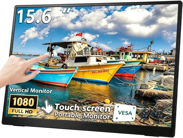 Main image of 15.6''Portable Touchscreen Monitor 1080P VESA USB-C Vertical Monitor