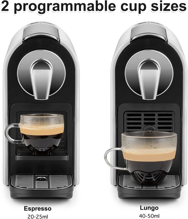 Alt view image 3 of 7 - Espresso Pod Machine for Home, Capsule Coffee Maker for NS Original Pods, 20 Bar High Pressure Pump, 22oz Removable Water Tank, Adjustable Cup Tray, 1350W
