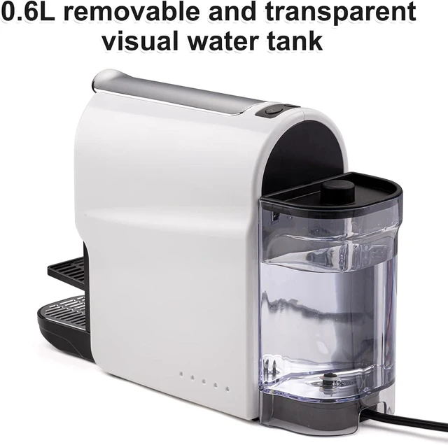 Alt view image 5 of 7 - Espresso Pod Machine for Home, Capsule Coffee Maker for NS Original Pods, 20 Bar High Pressure Pump, 22oz Removable Water Tank, Adjustable Cup Tray, 1350W
