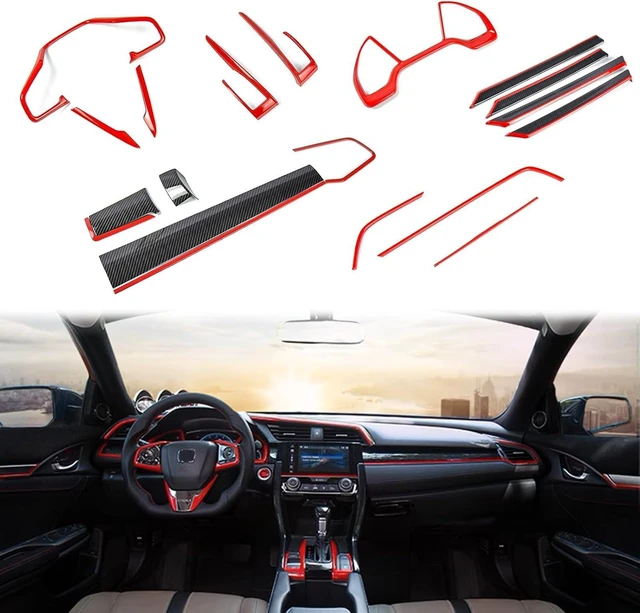 Main image of Carbon Fiber Interior Trim Kit for Honda Civic 10th Gen 2016-2021