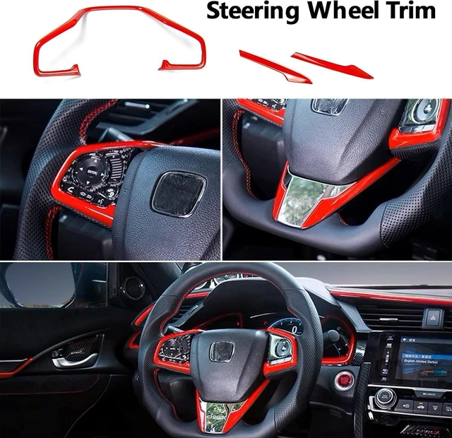 Alt view image 3 of 7 - Carbon Fiber Interior Trim Kit for Honda Civic 10th Gen 2016-2021