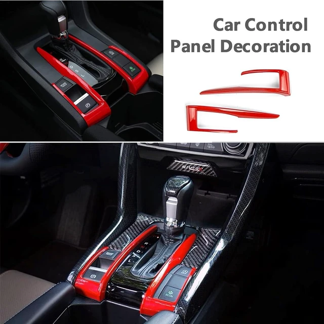 Alt view image 4 of 7 - Carbon Fiber Interior Trim Kit for Honda Civic 10th Gen 2016-2021
