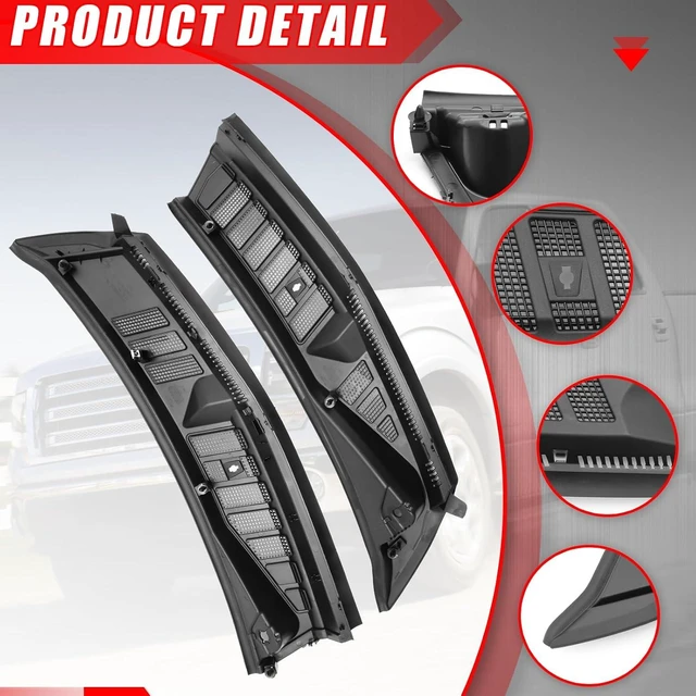 Alt view image 2 of 7 - Windshield Wiper Cowl Cover Panel Compatible with 2015-2020 Ford F150