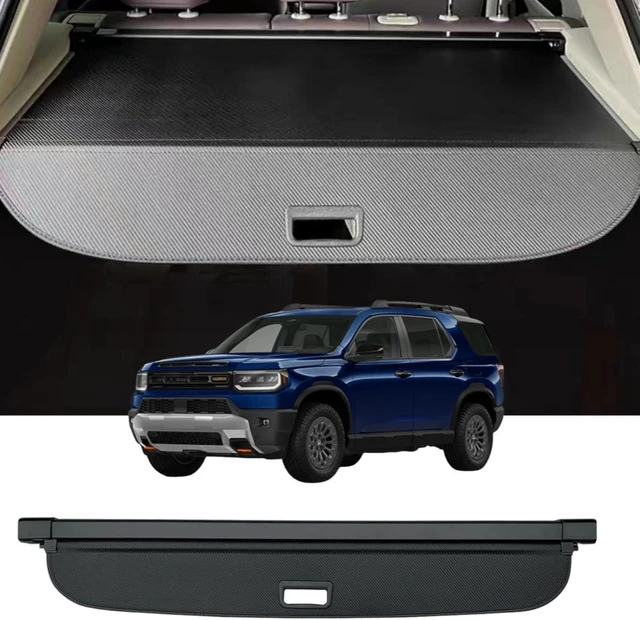 Main image of Black Retractable Cargo Cover Compatible with Honda Passport 2026 2027, Rear Cargo Privacy Screen Luggage Security Shade Shield Car Trunk Cover for 2026 Passport Accessories