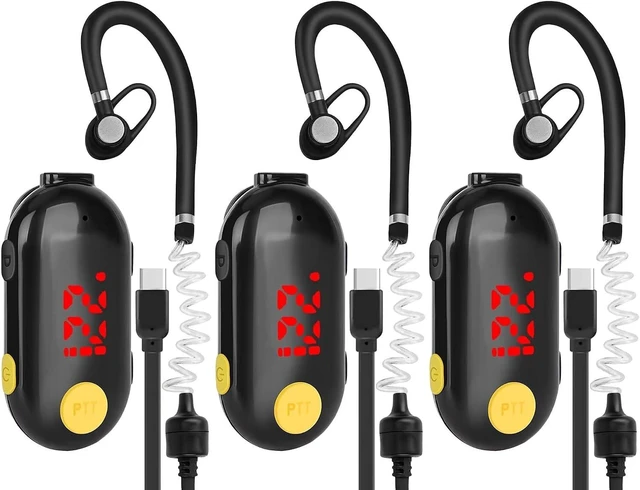 Main image of T-M9 Super Mini Walkie Talkies with Headsets Small Two Way Radios