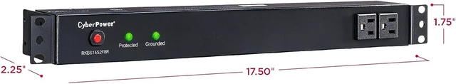 Alt view image 6 of 7 - RKBS15S2F8R Rackbar Surge Protector