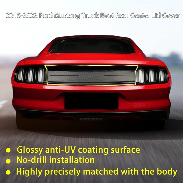 Alt view image 6 of 6 - Rear Decklid Panel Trim for Ford Mustang Accessories 2015-2022