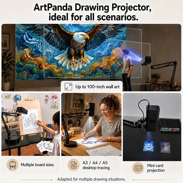 Alt view image 5 of 7 - Art Projector for Tracing and Drawing