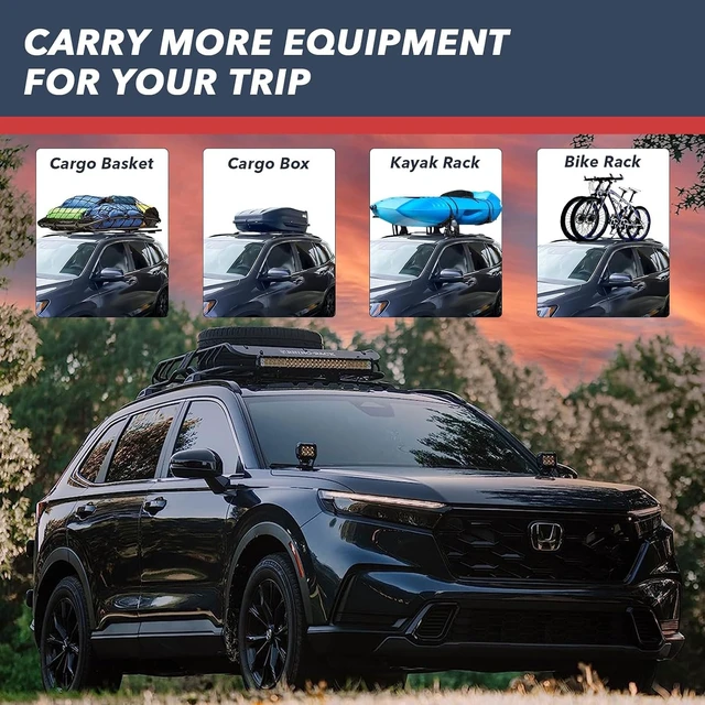 Alt view image 5 of 7 - Roof Rack Cross Bars for 2023-2026 Honda CRV & CR-V Sport Hybrid