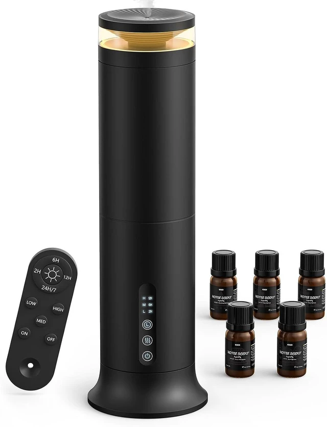 Main image of Tower Waterless Diffuser with 5 Hotel-inspried Scent Oil Set