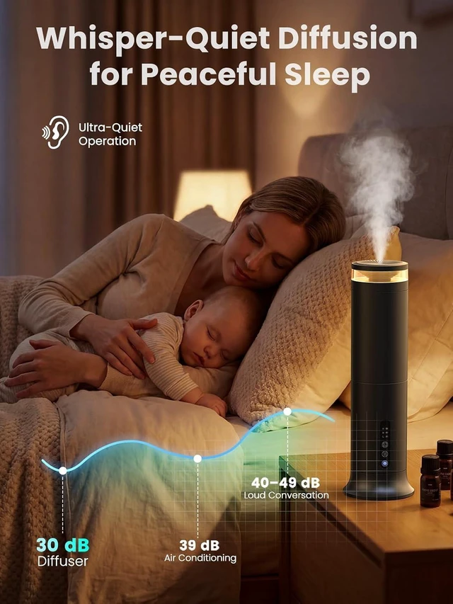 Alt view image 6 of 7 - Tower Waterless Diffuser with 5 Hotel-inspried Scent Oil Set