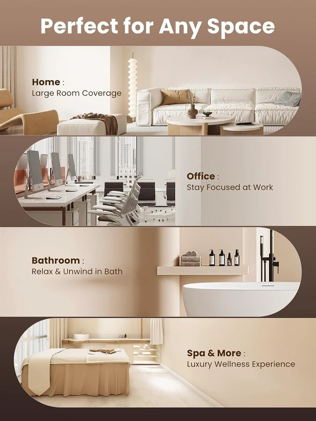 Alt view image 7 of 7 - Tower Waterless Diffuser with 5 Hotel-inspried Scent Oil Set