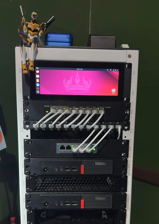 Alt view image 6 of 7 - 7.84 Inch 2U Rack Mount Touchscreen Monitor,1280×400 IPS Secondary Display with Speaker, Compatible with DeskPi RackMate T0/T1/T2/T0 Plus/T1 Plus/TL1, Tecmojo 4U/6U/9U/12U 10inch Server Rack Cabinet