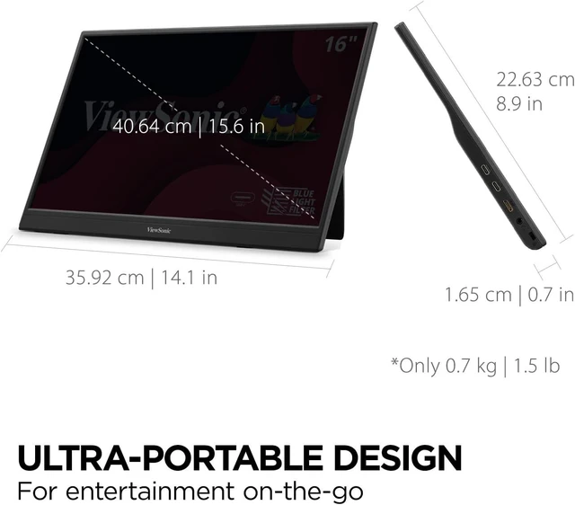 Alt view image 6 of 7 - VA1653 16 Inch 1080p Portable Monitor, FHD IPS External Screen