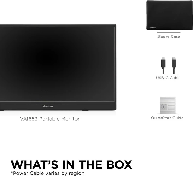 Alt view image 7 of 7 - VA1653 16 Inch 1080p Portable Monitor, FHD IPS External Screen