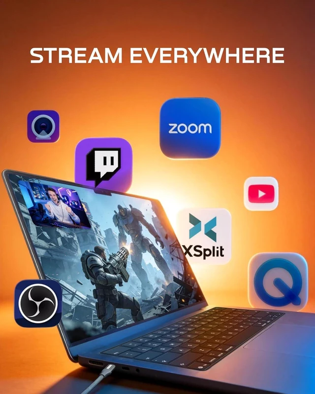 Alt view image 6 of 7 - ShadowCast 3 Pro 4K60 Capture Card HDMI Passthrough USB-C