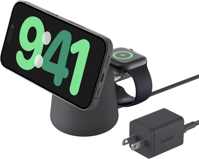 Main image of Qi2 15W Wireless Charging Dock, 2 in 1 Fast iPhone Charger