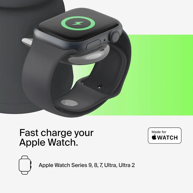 Alt view image 4 of 7 - Qi2 15W Wireless Charging Dock, 2 in 1 Fast iPhone Charger