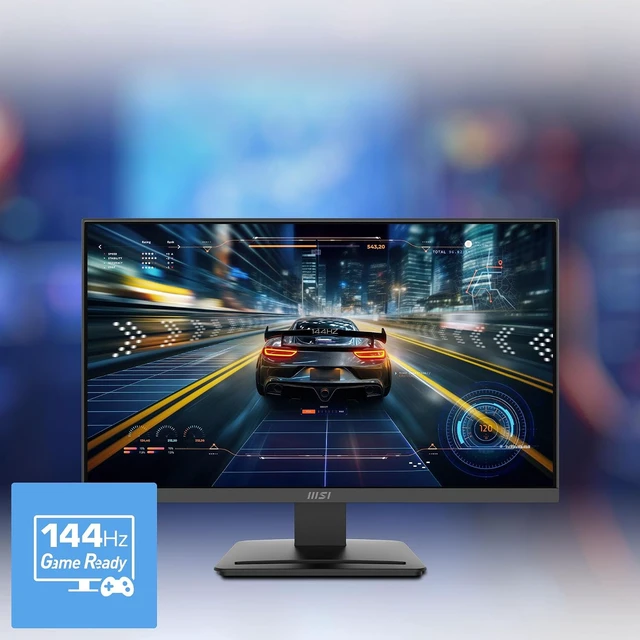 Alt view image 3 of 7 - PRO MP243L E14 24-inch IPS 1920 x 1080 (FHD) Gaming Office Monitor, 144Hz, Free-Synch, HDR Ready, HDMI, VGA Port,VESA Mountable, Tilt, 4-Side Slim Bezel,1ms, Black