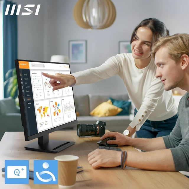 Alt view image 5 of 7 - PRO MP243L E14 24-inch IPS 1920 x 1080 (FHD) Gaming Office Monitor, 144Hz, Free-Synch, HDR Ready, HDMI, VGA Port,VESA Mountable, Tilt, 4-Side Slim Bezel,1ms, Black