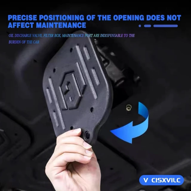Alt view image 6 of 7 - Engine Guards Mud Flaps for Ford Fusion 2013 2014 2015 2016 2017 2018 2019 2020 Front Engine Splash Shield Guards Suitable for Fusion Under Engine Cover Directly Replace Original One Black