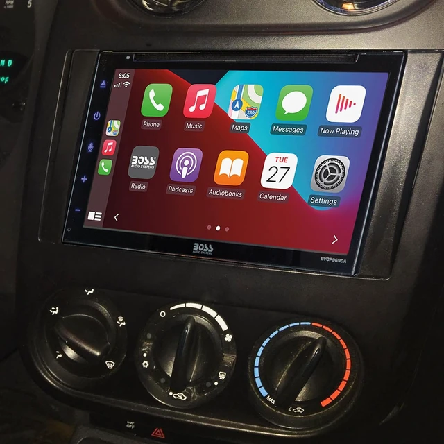 Alt view image 6 of 7 - CR0714DDCS Double DIN Radio Install Dash Kit Compatible with Select 2007-19 Chrysler, Dodge or Jeep Vehicles - Complete Car Stereo Installation Kit - See Fit Guide in Images to Verify Vehicle