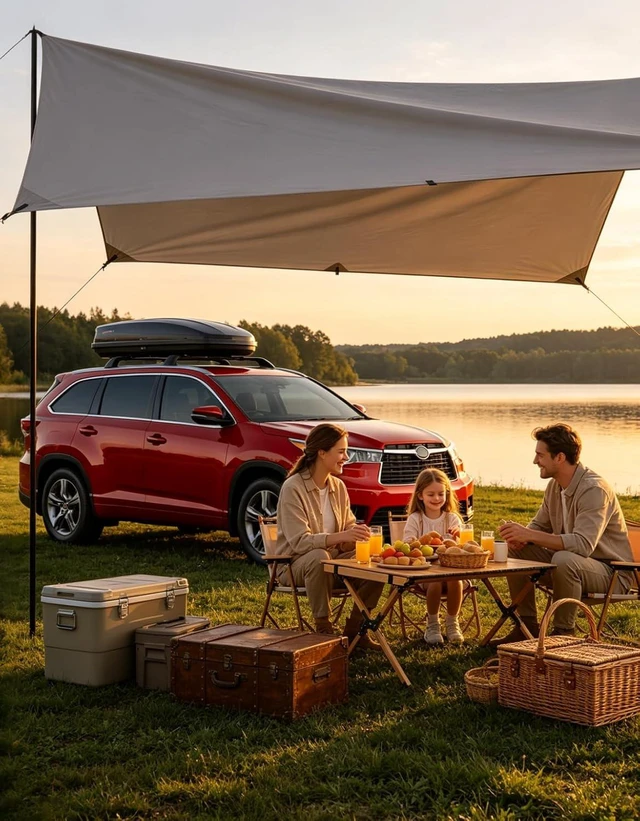 Alt view image 4 of 7 - Roof Rack Cross Bars Fit for Toyota Highlander 2014-2019