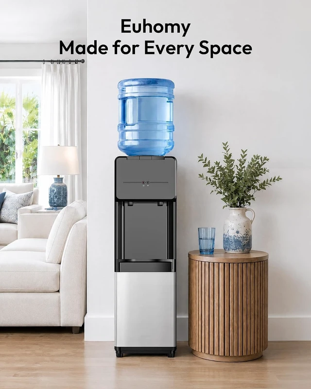 Alt view image 3 of 7 - Hot & Cold Water Dispenser, Top Loading Water Dispenser for 3 or 5 Gallon Bottles, Top Loading Hot & Cold Water Dispensor with Child Safety Lock, for Office, Home