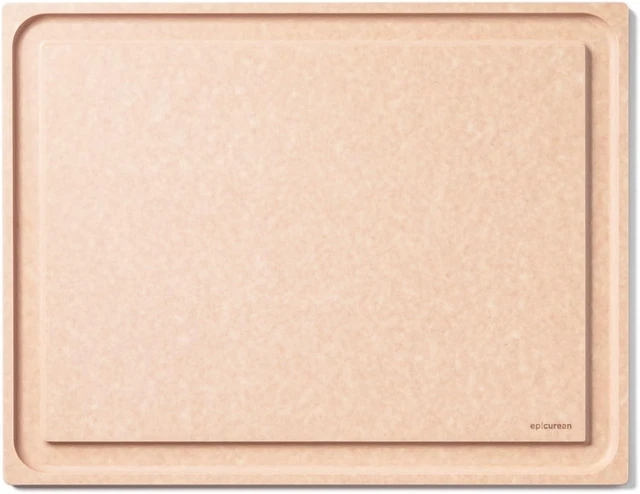 Main image of BBQ Board 19.5" x 15" Cutting Board with Deep Juice Groove - Dishwasher Safe and Made in the USA, Natural