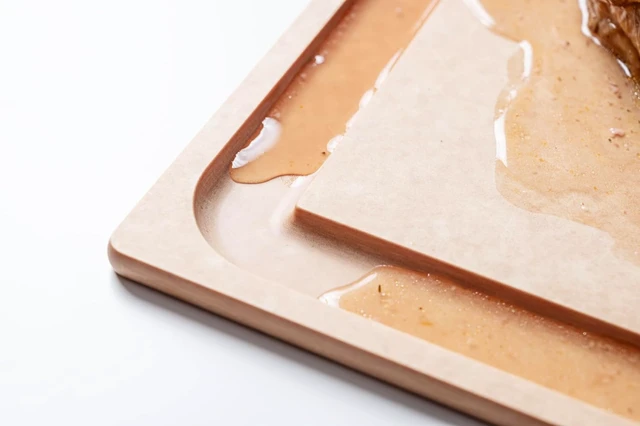 Alt view image 2 of 7 - BBQ Board 19.5" x 15" Cutting Board with Deep Juice Groove - Dishwasher Safe and Made in the USA, Natural