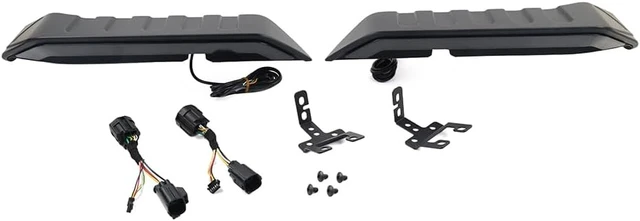 Alt view image 3 of 5 - SIKUAI Rear Roof High Mount Brake Light Tail Spoiler Wing ABS Smoked Black For Jeep Wrangler JK JKU 2007-2017
