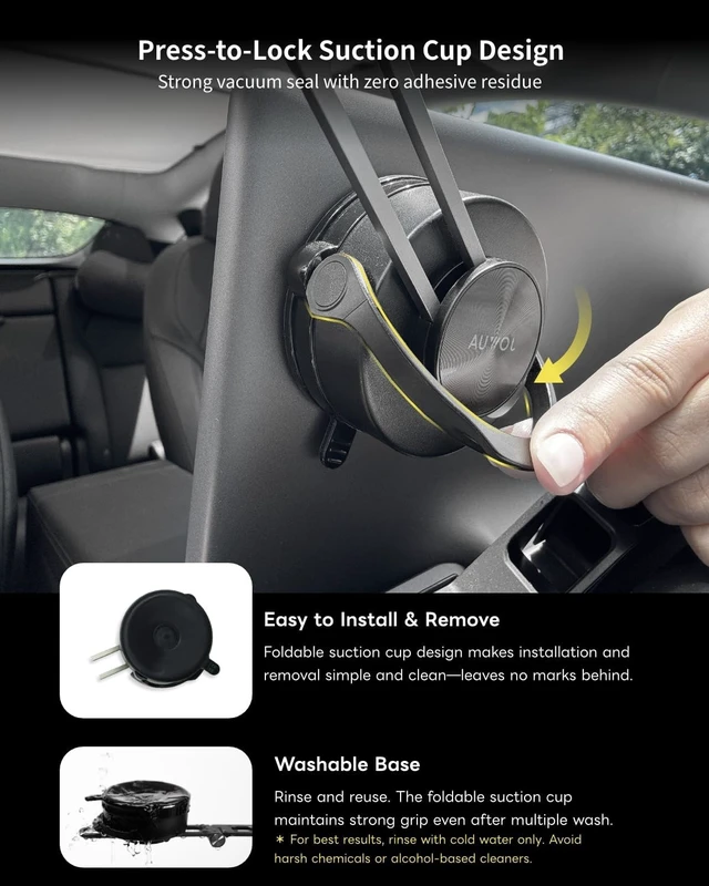 Alt view image 7 of 7 - Active Cooling 6D Tesla Compatible Invisible Foldaway Car Mount Qi2 Wireless Charger for Tesla S/3/X/Y/Cybertruck (Magnet), Compatible for magsafe