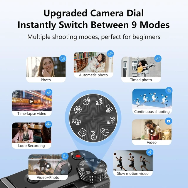 Alt view image 4 of 7 - 8K Digital Camera for Photography, Vlogging Camera for YouTube with WiFi