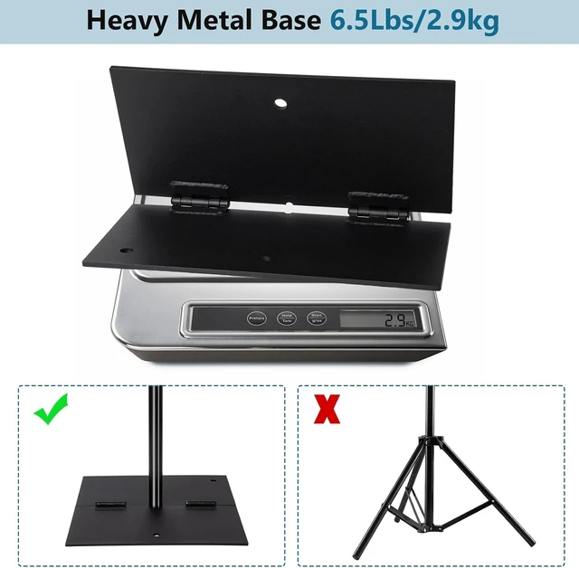 Alt view image 5 of 7 - Heavy Duty Backdrop Stand Pipe and Drape Photography Backdrop Stand Kit Adjustable Photo Background Stand 10ft x 10ft with Metal Base, 4 Clamps,Carrying Bag for Photography Video Studio