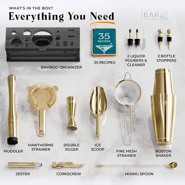 Alt view image 4 of 7 - ® Mixology Bartender Kit Bar Set