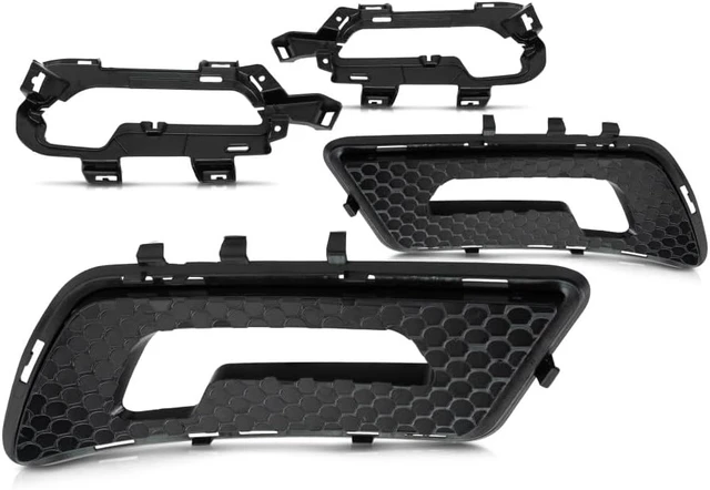 Alt view image 2 of 7 - For Mercedes-Benz E350/E550 Fog Light Trim 2010 11 12 2013 Driver and Passenger Side Pair/Set