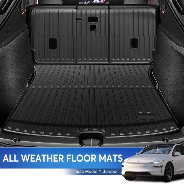 Alt view image 6 of 7 - Tesla Model Y Juniper Floor Mats 2025 2026 and Cargo Liners 10PCS