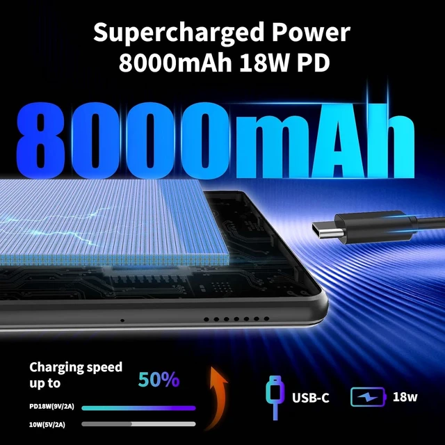 Alt view image 6 of 7 - Android 16 Tablet with Keyboard - 10 inch Tablet with 26GB+256GB+2TB Expand