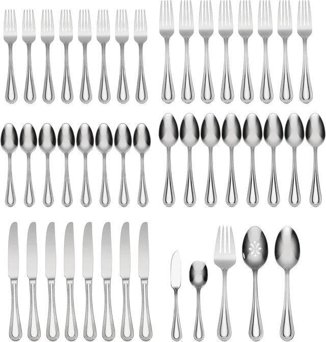 Alt view image 2 of 6 - Countess 45-Piece 18/0 Silverware Set for 8, Flatware