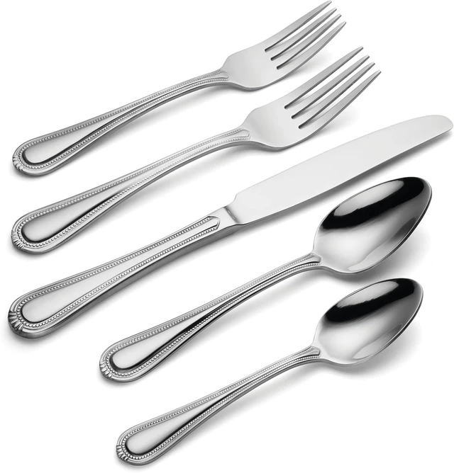 Alt view image 3 of 6 - Countess 45-Piece 18/0 Silverware Set for 8, Flatware