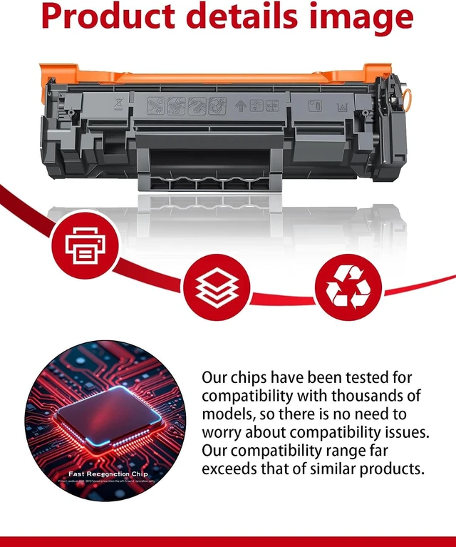 Alt view image 4 of 6 - 071 Black Toner Cartridge Replacement for Canon 071H CRG-071